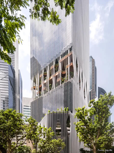 Architettura Biofilica Milano - CapitaSpring - Singapore