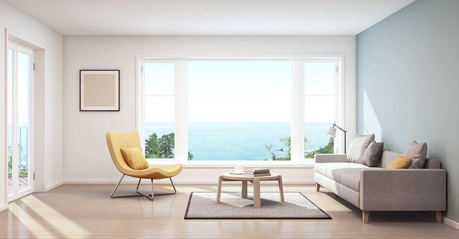 Architettura Sostenibile Milano: Illuminare Casa con Luce Naturale Architettura Sostenibile Milano: Illuminare Casa con Luce Naturale (Render 3D living con ampia vetrata)