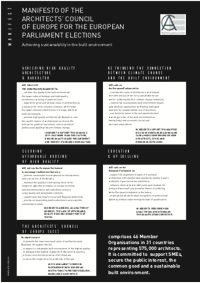 Locandina - Architettura: un Manifesto Europeo da cui ripartire