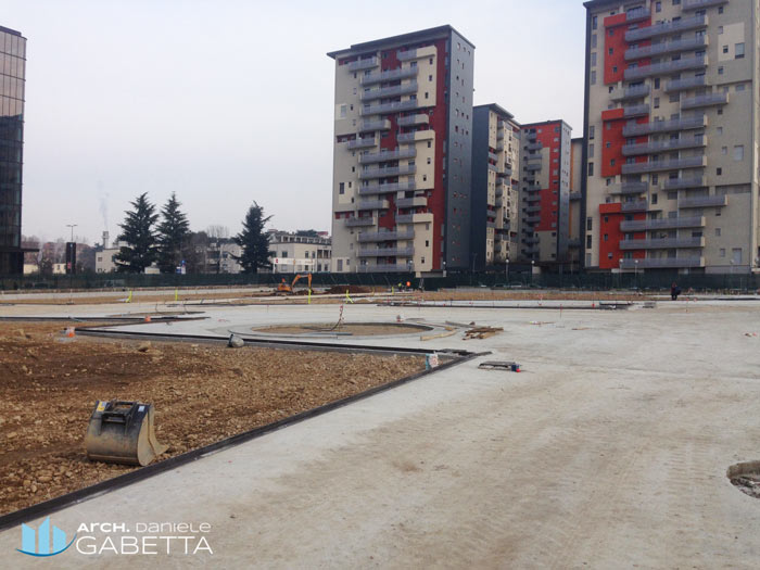 Cantiere Realizzazione Parco Comunale Della Torre Bicocca Milano 02