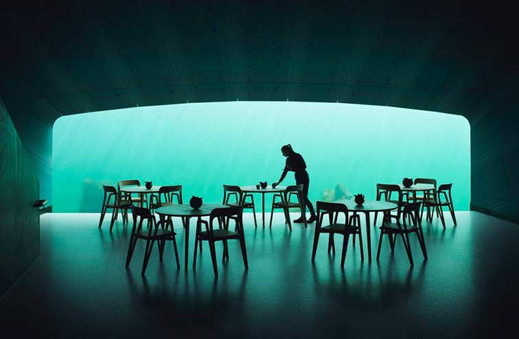 Il primo ristorante subacqueo in Europa: Under in Norvegia