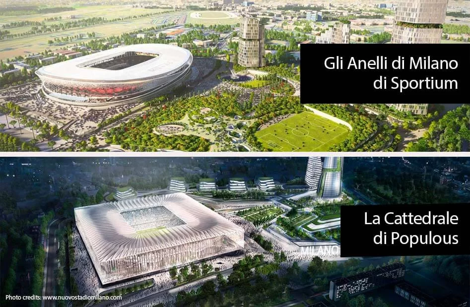 Stadio San Siro Milano: scopriamo i due progetti finalisti